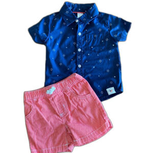 Carter's Stars & Stripes 4th Of July Outfit Boys' 12 Months